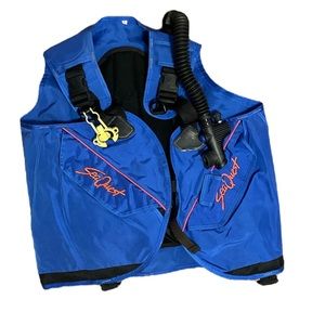 SeaQuest Blue ADV SCUBA Diving Buoyancy Compensator Device Sz. Large